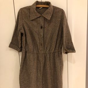 Vintage wool dress,  well constructed